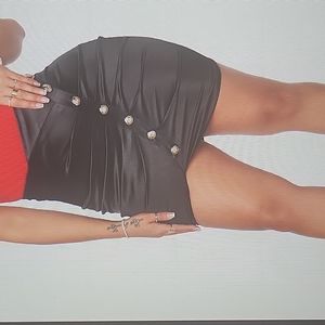 Miami Night Mini Skirt-Black